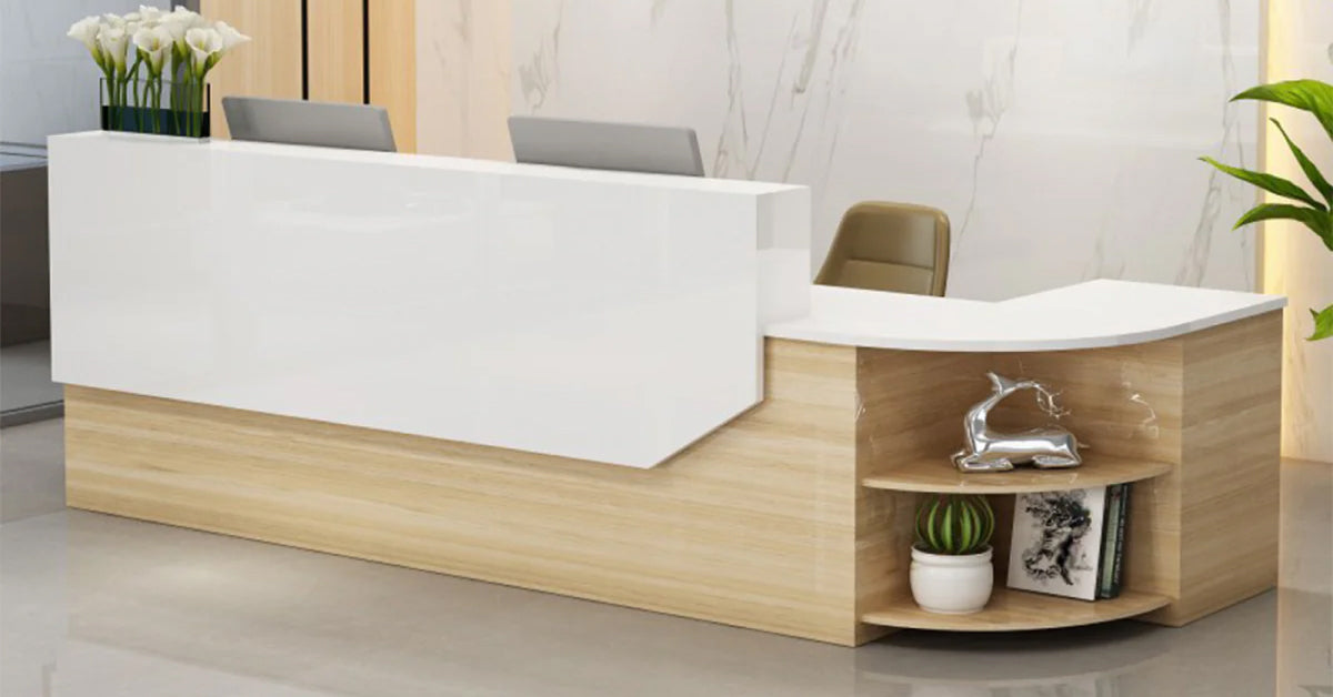 【温かく明るいオフィス空間を創るためのおすすめの受付カウンター】