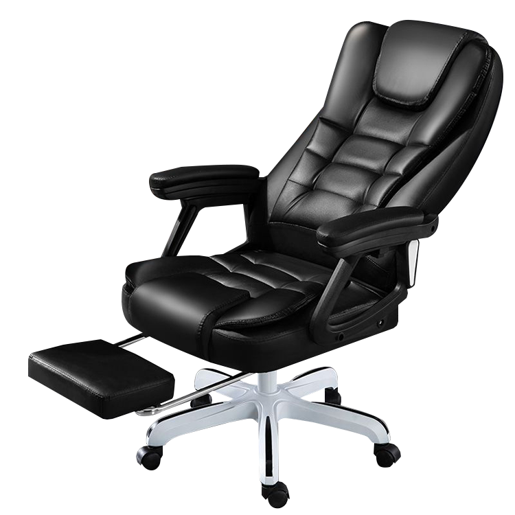 エグゼクティブチェア オフィスチェア レザーチェア 人間工学 キャスター フットレスト 高級感 ブラック カスタマイズ可能 LBY-N003