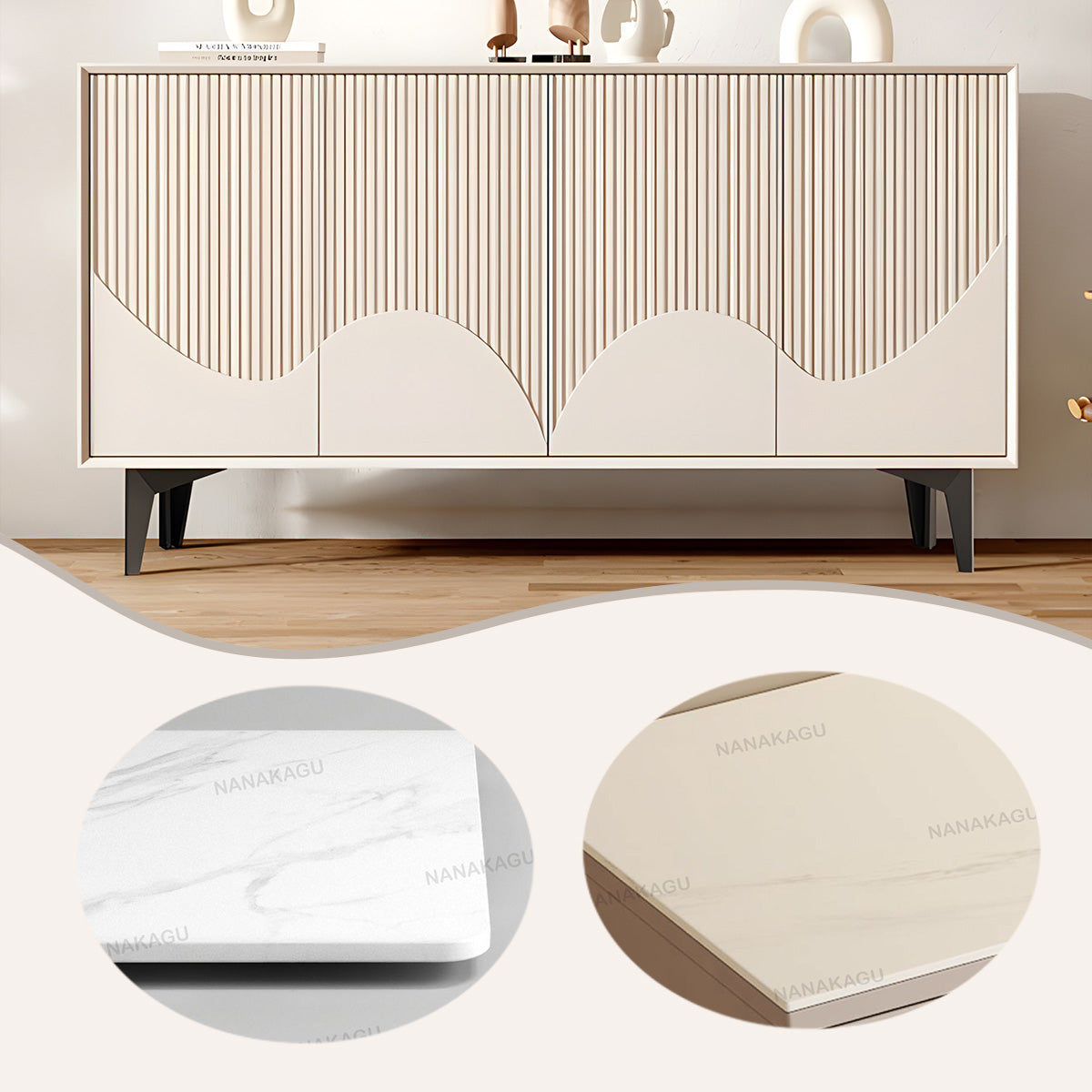 収納キャビネット 下駄箱 シューズボックス リビング用 玄関用 丈夫な脚 大容量 扉付き収納 実用 モダン アイボリー JYCWG-N007