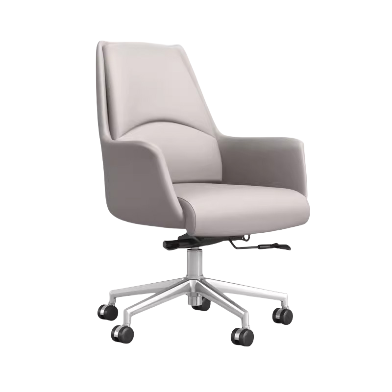 ワークチェア エグゼクティブチェア 事務用 会議用 昇降機能 回転可能 人間工学 PUレザー おしゃれ 高品質 カーキ LBY-N025