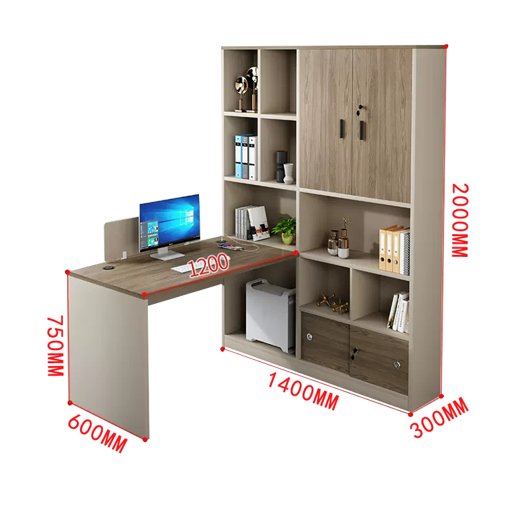 オフィスデスク 事務机 ワークデスク 役員デスク サイド収納棚 大容量収納 USBポート ウォールナット カスタマイズ可能 YGZ-N012