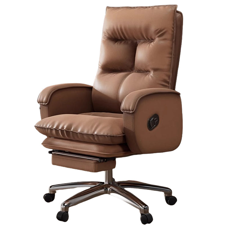 プレジデントチェア ワーキングチェア オフィスチェア ワークチェア ロッキング機能 フットレスト 高級感 ダークブラウン BGY-N061