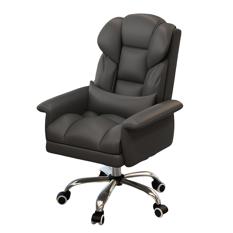 ワークチェア エグゼクティブチェア 事務椅子 回転式チェア フットレスト 昇降機能 回転可能 キャスター付き ブラック LBY-N044
