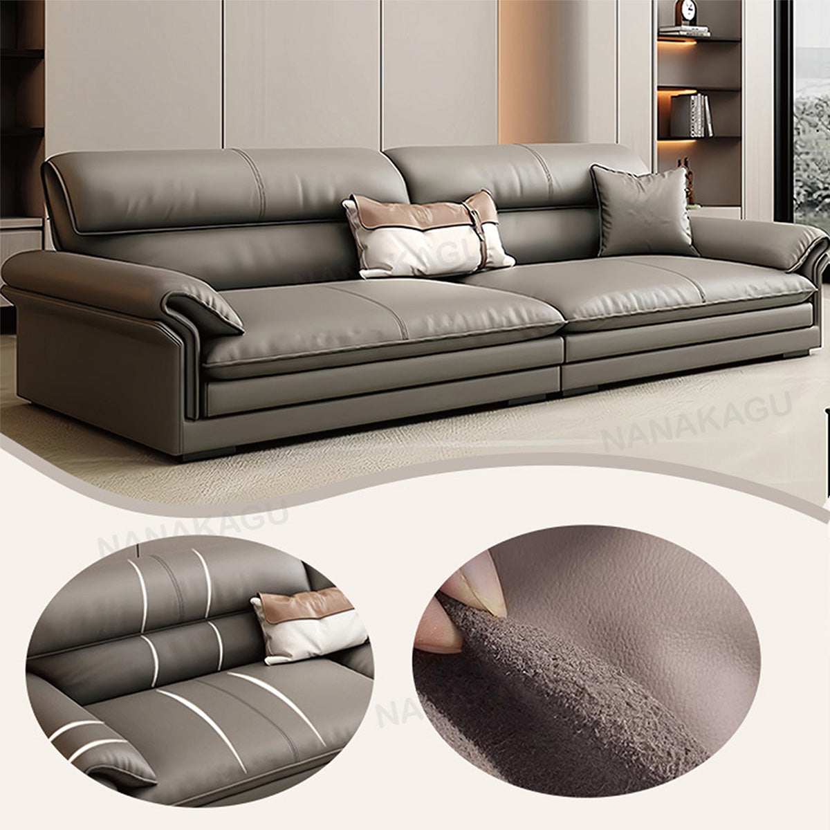 応接ソファ アームソファ リビング用 1人掛け 3人掛け パイン材 人間工学 通気性 おしゃれ モダン ダークグレー JDSF-N026