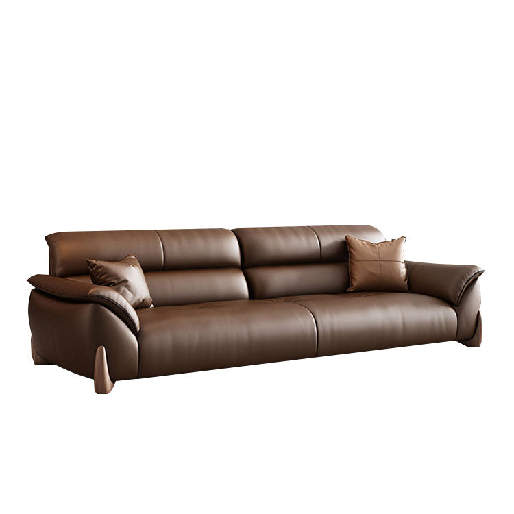 応接セット レザーソファー オフィスソファー 受付ソファー 1人掛け 3人掛け 無垢材 柔軟性 ブラウン カスタマイズ可能 JDSF-N006