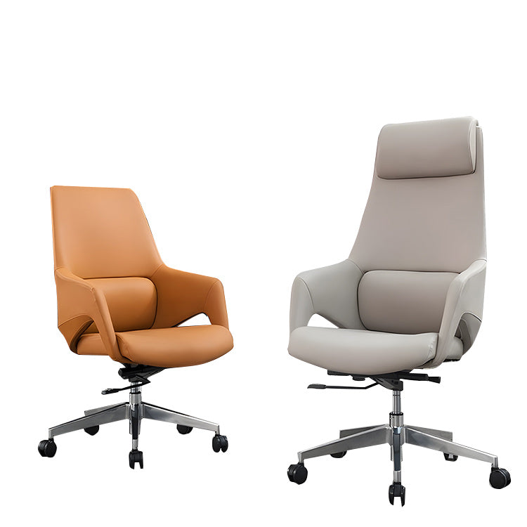 ハイバック エグゼクティブチェア オフィスチェア リクライニング 回転可能 キャスター グレー シンプル カスタマイズ可能 LBY-N004