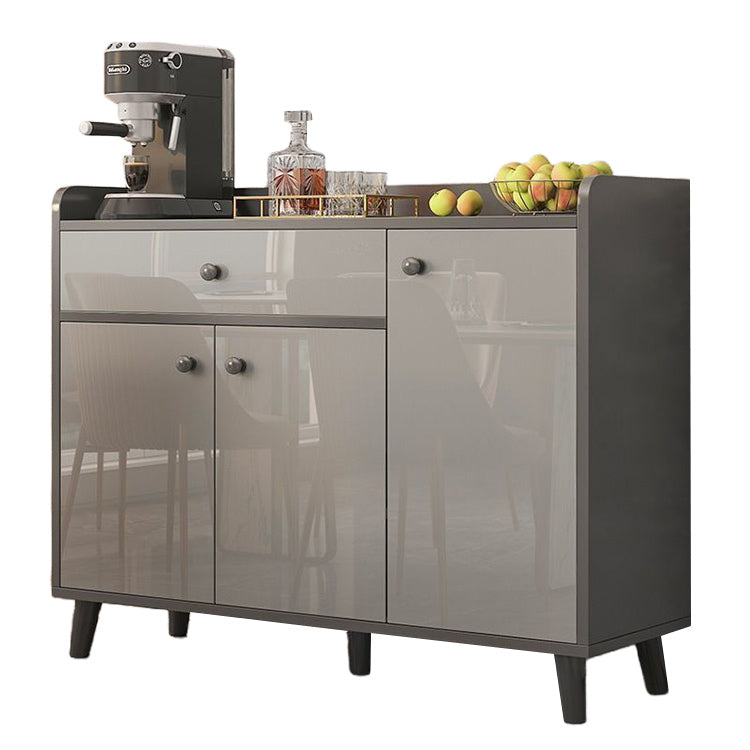 収納キャビネット リビング収納 壁面収納 キャビネット 玄関用 引き出し 扉付き収納 大容量 高級感 スペースグレー JYCWG-N002