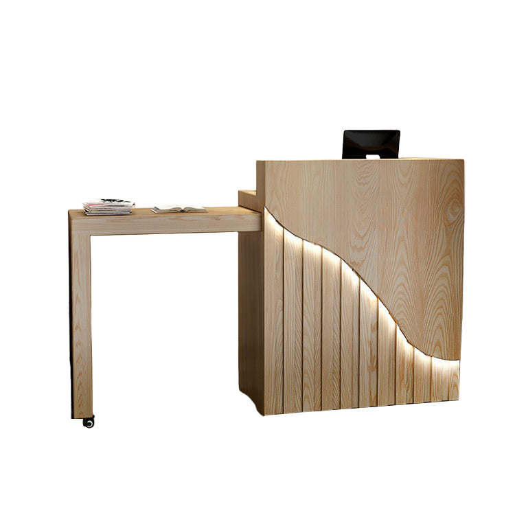 レジカウンター 無人カウンター 小型レジカウンター 店舗用 伸縮可能 高品質 洗練 ナチュラル カスタマイズ可能 JDQT-N044