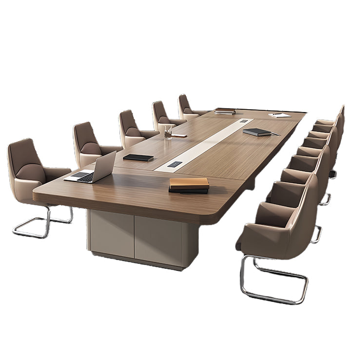 会議テーブル 大型会議テーブル ミーティングテーブル テーブル 木目調 おしゃれ ウォールナット カスタマイズ可能 HYZ-N026