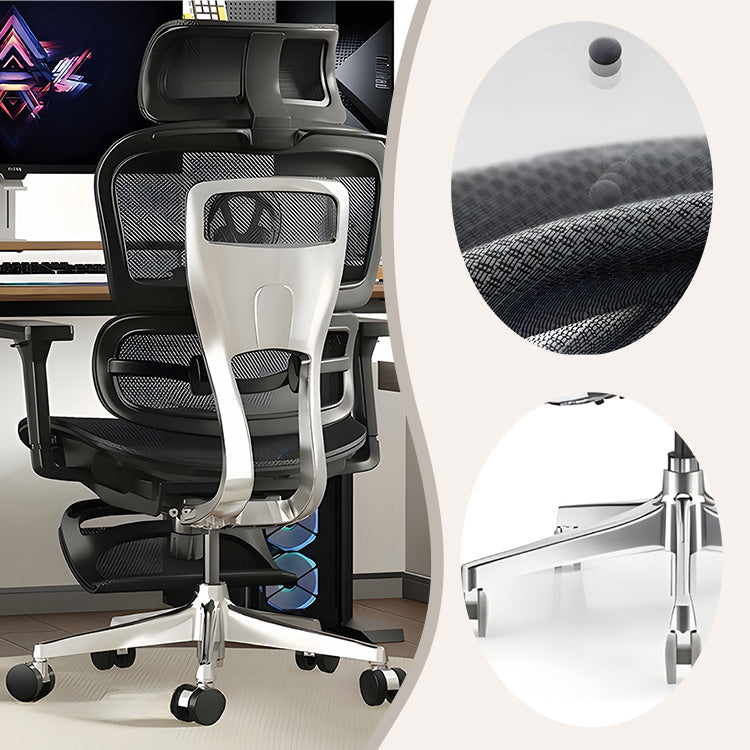 回転チェア ワーキングチェア オフィスチェア パソコンチェア ワークチェア 事務用 役員用 オフィス用 ゆったりの座面 フィット感 フットレスト付き 通気性 機能性 高品質 ブラック カスタマイズ可能 BGY-SY-N004