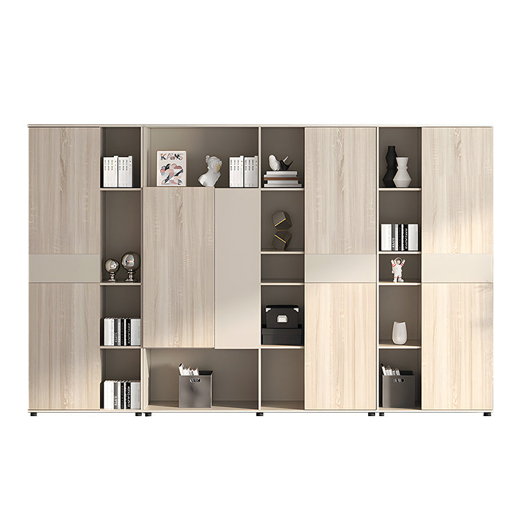 木製キャビネット ディスプレイラック 本棚 キャビネット オフイス収納 木製書庫 高品質なヒンジ オープン収納 扉付き収納 多段収納スペース 大容量収納 ハンガーパイプ シンプル カスタマイズ可能 BGCWG-N010