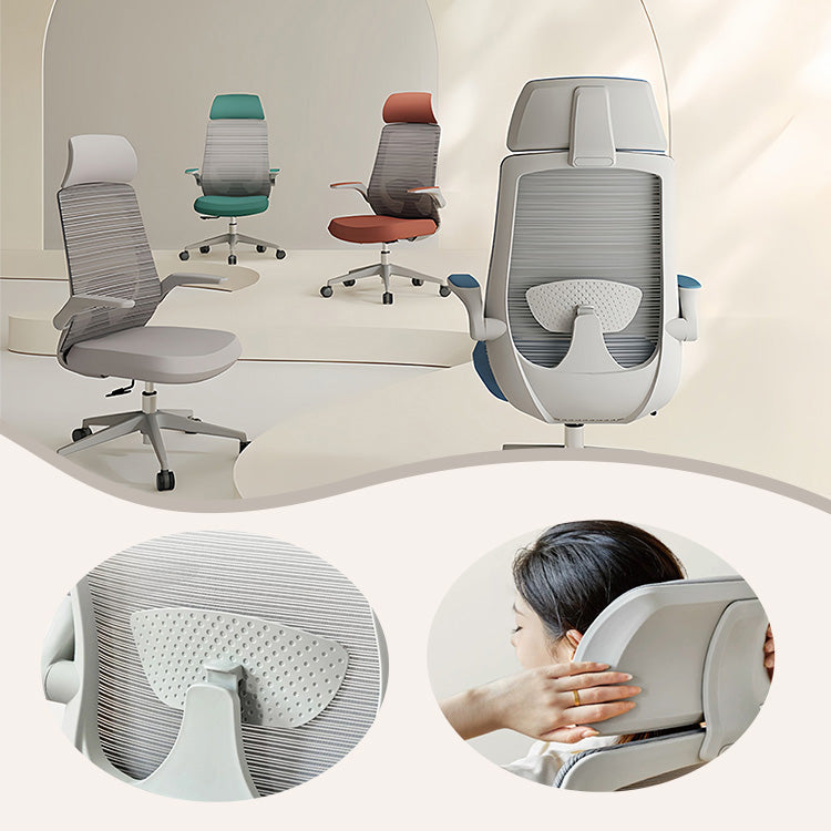 オフィスチェア 事務椅子 回転式チェア ナイロン脚 人間工学 フィット感 弾力性 安定感 洗練 モダン ブラック BGY-N030