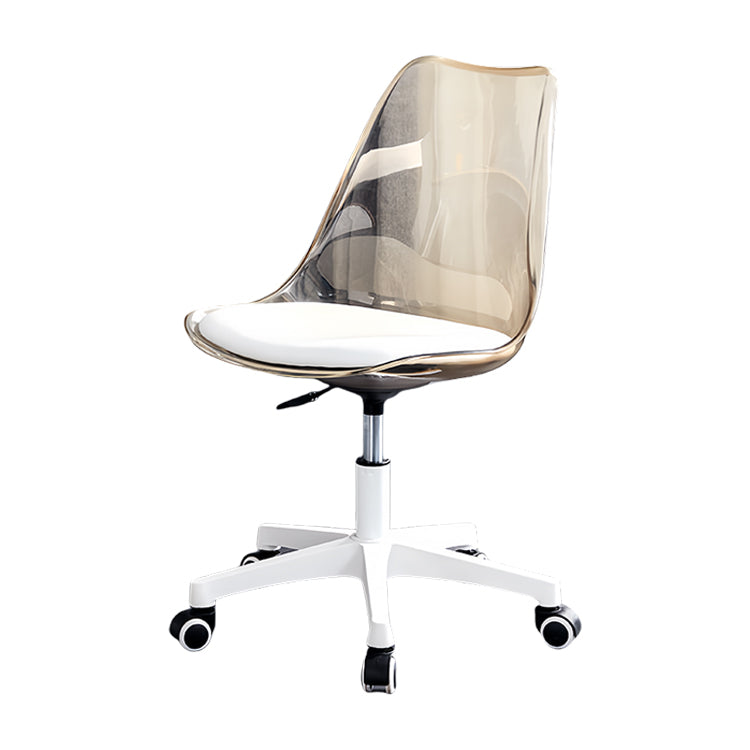 回転チェア ワーキングチェア オフィスチェア 事務椅子 作業チェア 事務用 役員用 オフィス用 弧状背もたれ 透明感 フィット感 シンプル おしゃれ ブルー BGY-N048