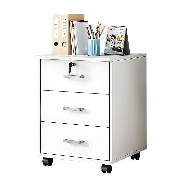 キャビネット サイドワゴン 大容量収納 錠付き キャスター 引き出し 省スペース シンプル ホワイト カスタマイズ可能 BGCWG-N021