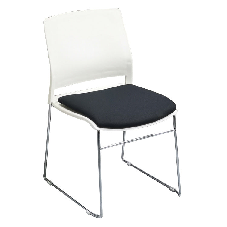 事務椅子 デスクチェア ミーティングチェア 会議用 研修会 重ねて収納可能 省スペース メッシュ生地 おしゃれ ホワイト BGY-N026