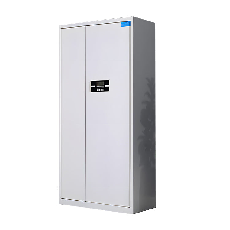 電子ロックキャビネット スチール 財務課 指紋認証 鍵付き 可動棚板 大容量収納 安全性 ホワイト カスタマイズ可能 BGCWG-N028