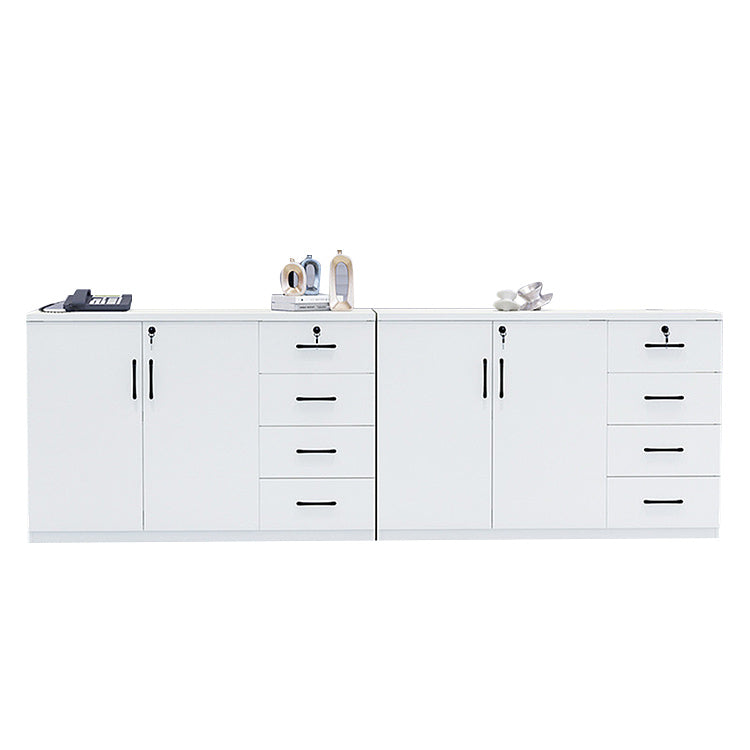 リビングキャビネット オフィスキャビネット 小物収納 扉付き収納 引き出し 大容量収納 ホワイト カスタマイズ可能 BGCWG-N016