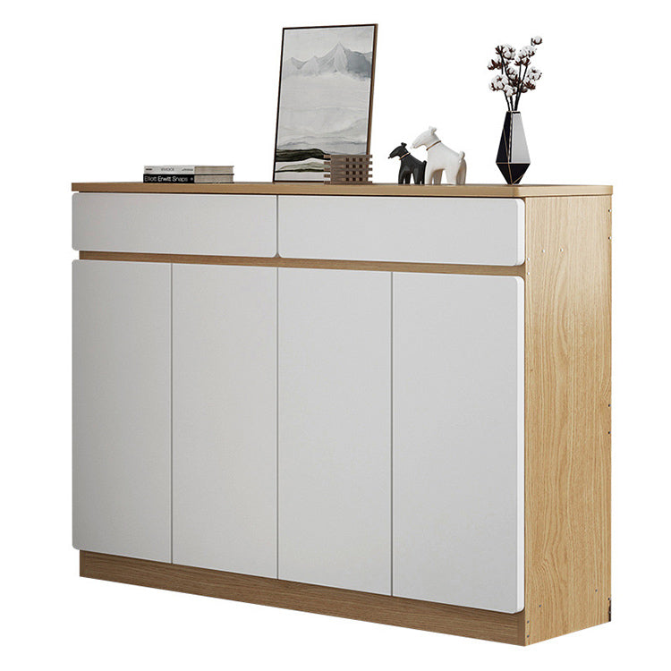 収納キャビネット 下駄箱 壁面収納 キャビネット 玄関用 リビング用 分類収納 扉付き収納 ナチュラル JYCWG-N008