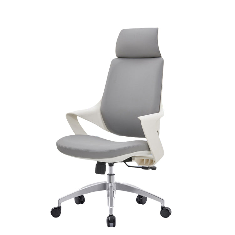 オフィスチェア 事務椅子 ハイバック 昇降機能 回転 リクライニング ヘッドレスト フィット感 洗練 モダン グレー BGY-N041