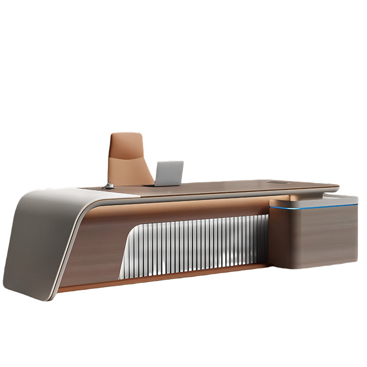 エグゼクティブデスク ワークデスク オフィスデスク 社長机 LEDライト ダイヤル錠 充電便利 高荷重性 カスタマイズ可能 LBZ-N069