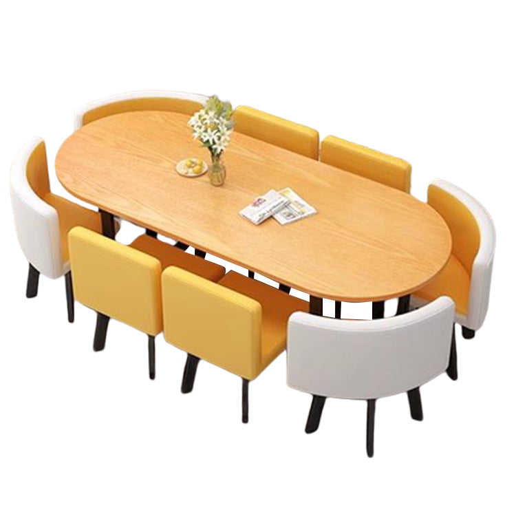 応接セット ダイニングテーブル リビングテーブル 商談用 休憩室 スチールフレーム モダン ナチュラル カスタマイズ可能 JDZH-N017