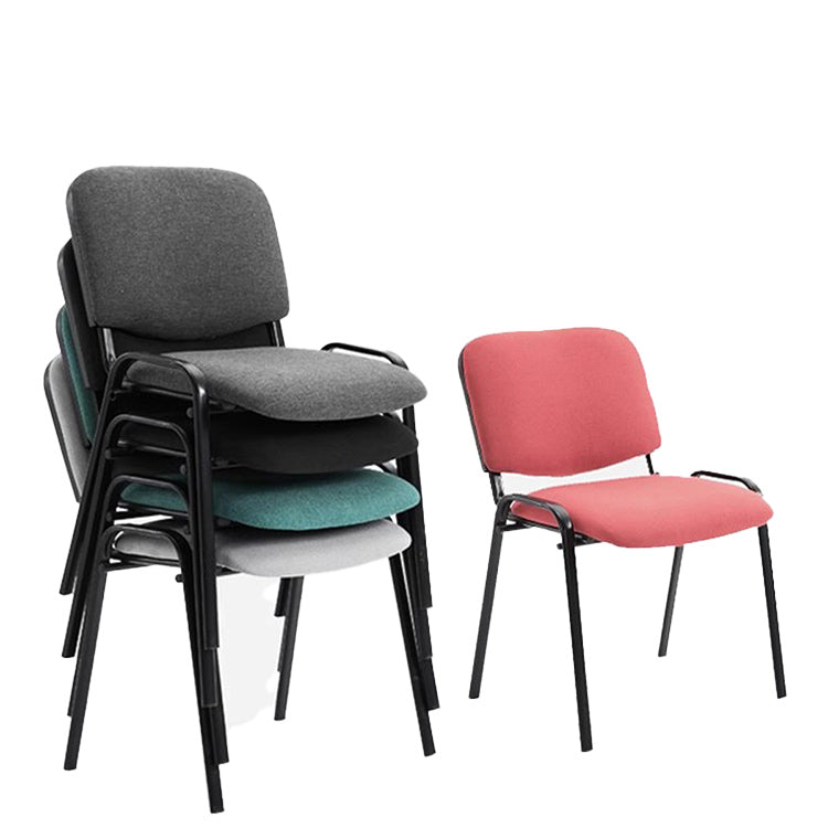 デスクチェア 事務椅子 オフィスチェア 会議用 研修会 メモ台 ステンレス脚 重ねて収納可能 ブラック カスタマイズ可能 BGY-N027