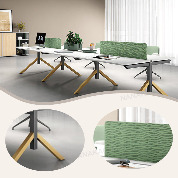 オフィスデスク 役員デスク 大型デスク パソコンデスク 仕事用 作業用 事務用 丈夫な脚 仕切りパネル 広い天板 八字型構造 下肢空間 耐荷重 安定性 おしゃれ 洗練 ナチュラル カスタマイズ可能 YGZ-YDD-N006