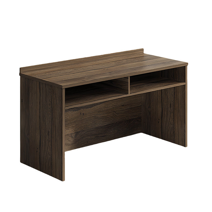 会議テーブル ミーティングテーブル テーブル オープン収納 幕板付き 木目調 シンプル ウォールナット カスタマイズ可能 HYZ-N042