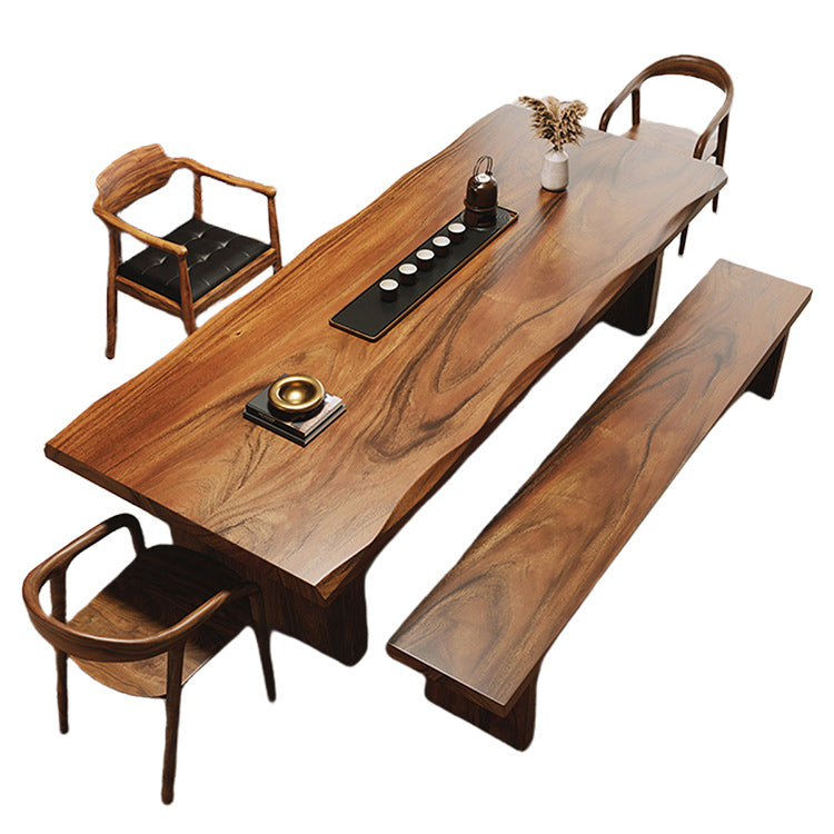 ダイニングテーブル 食卓 テーブル ティーテーブル 応接用 天然木 無垢材 木目 おしゃれ ウォールナット カスタマイズ可能 CZ-N043