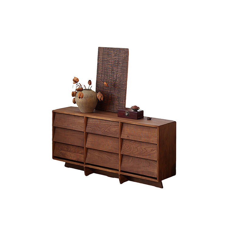 収納棚 収納 木製のキャビネット 収納キャビネット 玄関用 リビング用 大容量 引き出し収納 木目調 実用 ブラウン JYCWG-N015