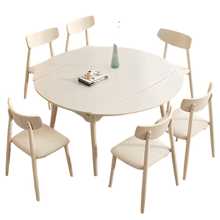 ダイニングテーブル 円卓 食卓 テーブル 在宅用 食事用 キッチン 折りたたみ モダン おしゃれ ベージュ カスタマイズ可能 CZ-N007