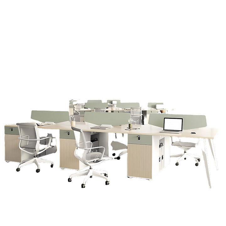 オフィスデスク ワークデスク 片袖デスク 木目調 配線ボックス ダイヤル錠 大容量 ウォールナット カスタマイズ可能 YGZ-N036