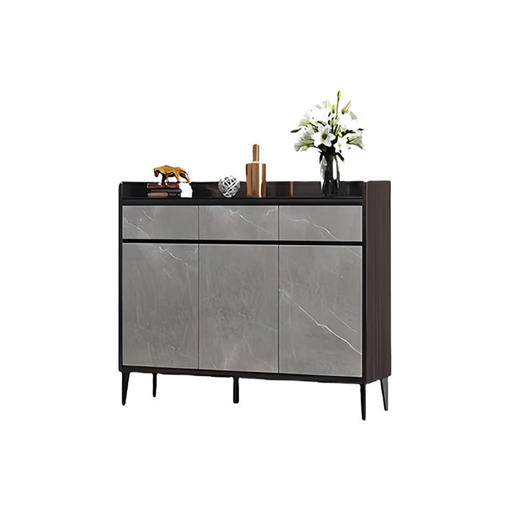 収納棚 棚 収納 キャビネット 下駄箱 収納キャビネット 玄関用 リビング用 扉付き収納 引き出し 大容量 グレー JYCWG-N014