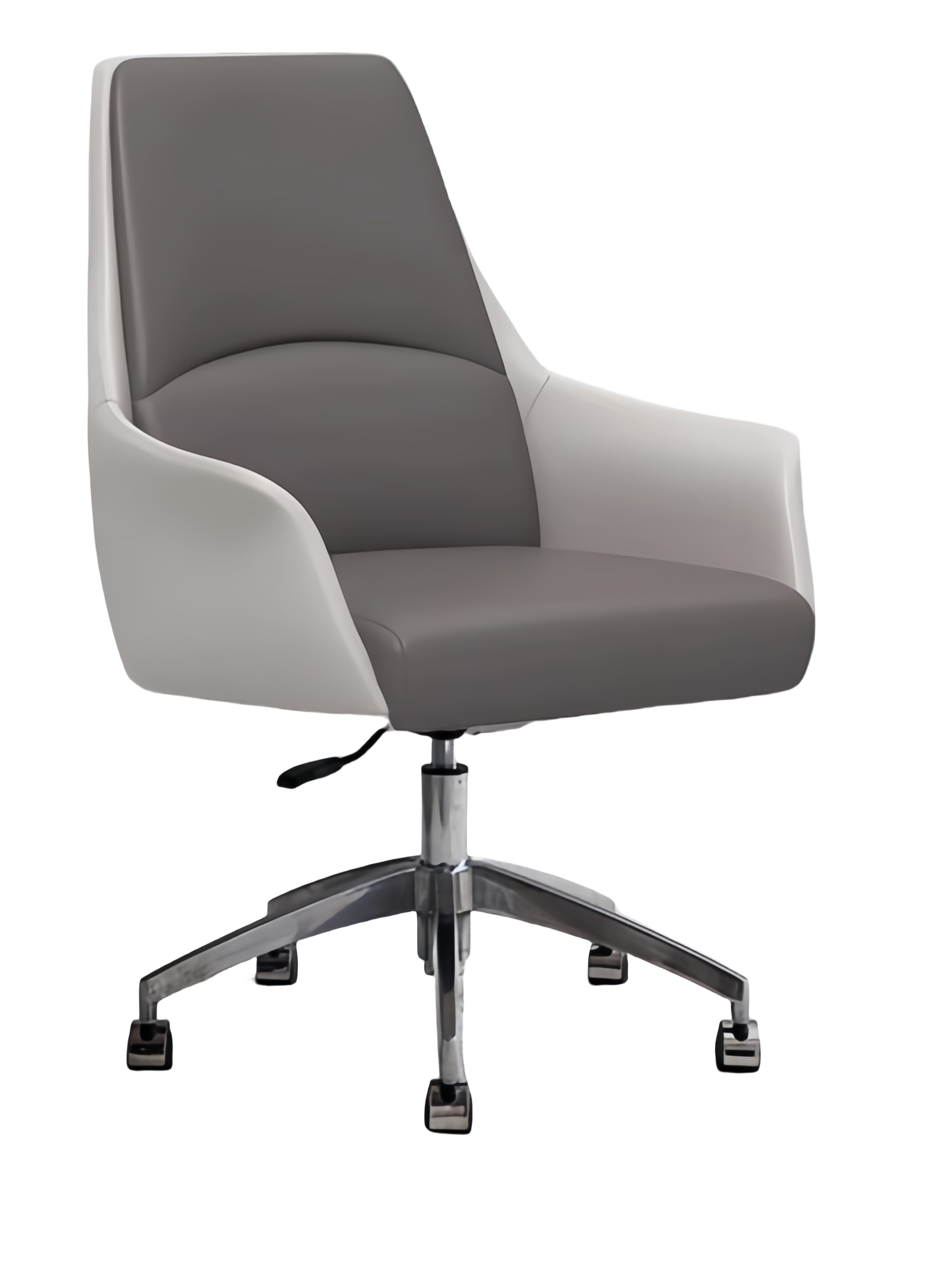 ワークチェア エグゼクティブチェア 事務用 会議用 昇降機能 回転可能 人間工学 PUレザー おしゃれ 高品質 カーキ LBY-N025