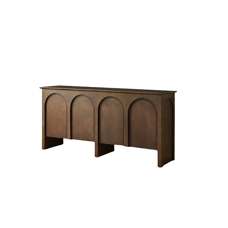 収納庫 壁面収納 木製のキャビネット 収納キャビネット リビング用 大容量 木目調 落ち着き ダークウォールナット JYCWG-N016