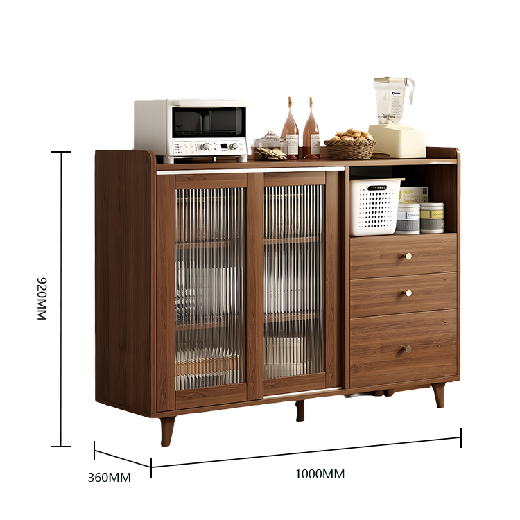 収納キャビネット リビング収納 壁面収納 キャビネット 収納棚 台所用 リビング用 ロビー 引き出し スライド式扉 丸型取っ手 丈夫な脚 R加工 分類収納 耐久性 実用 スタイリッシュ ナチュラル カスタマイズ可能 JYCWG-N003