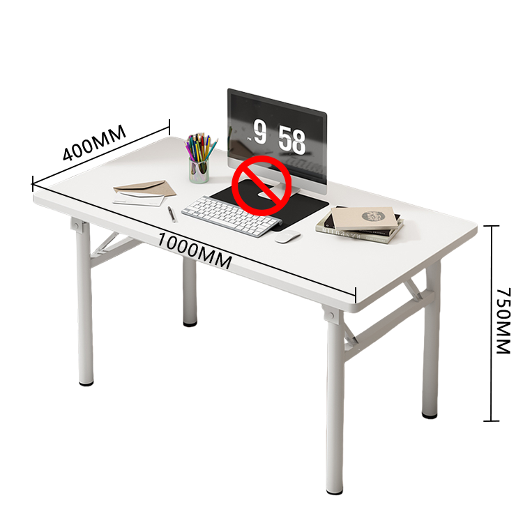 パソコンデスク デスク 学習デスク 研修用デスク 子供用 作業用 折りたたみ アジャスター 使い勝手 簡素 ホワイト XXZ-N001