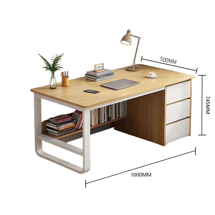 片袖机 パソコンデスク デスク 学習デスク 作業デスク 室内 作業用 仕事用 収納 下肢空間 簡素 シンプル グレー XXZ-N004