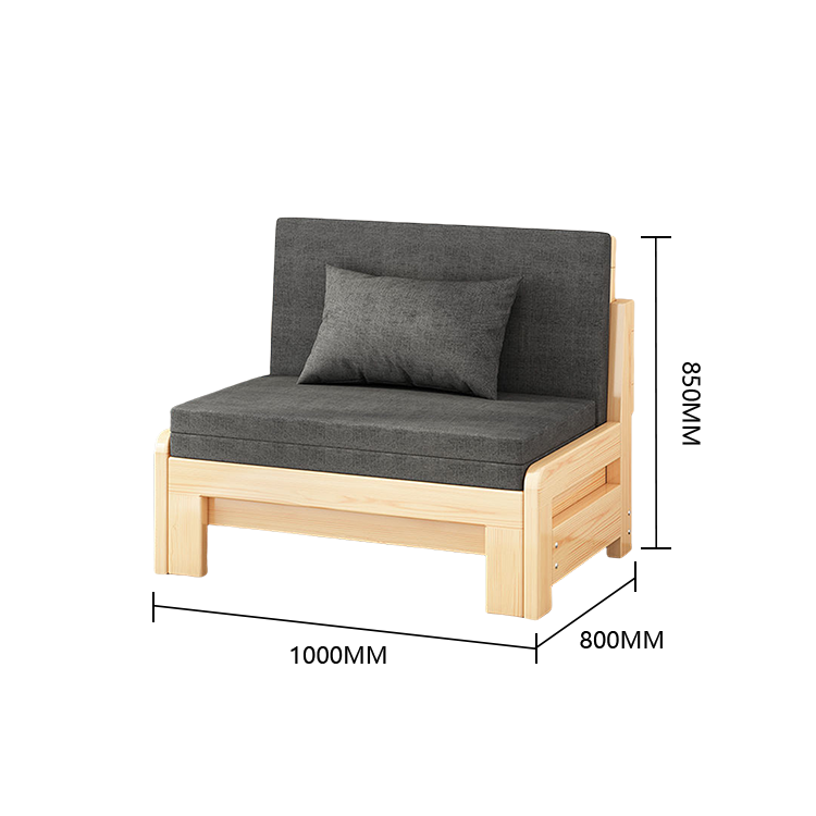 ソファベッド カウチソファ 伸長式ベッド 寝室用 省スペース 折り畳み式 コンパクト シンプル ブルー カスタマイズ可能 JYSF-N013