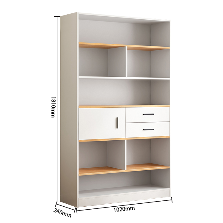 本棚 収納ラック 書斎 大容量収納 引き出し 多段 落ち着き シンプル ダークウォールナット カスタマイズ可能 BGCWG-N047