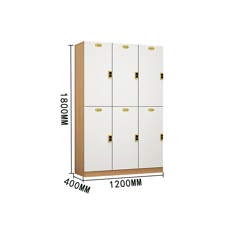 木製ロッカー 収納棚 ロッカー ジム 電子センサー式ロック 鍵付き 大容量収納 モダン ナチュラル カスタマイズ可能 BGCWG-N022