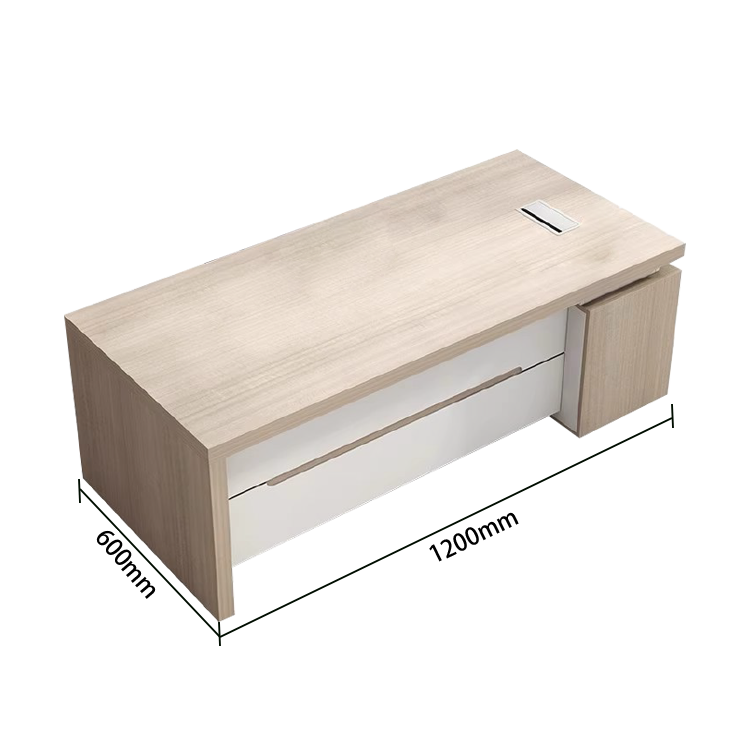 オフィスデスク エグゼクティブデスク 社長机 片袖机 配線ボックス ダイヤル錠 PC収納スペース カスタマイズ可能 LBZ-N020