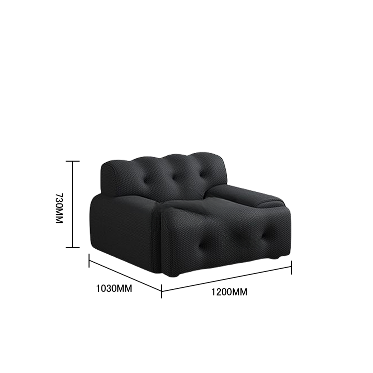 高級ソファ ソファ リビングソファ ロータイプ 1人掛け 弾力性 柔らかい シンプル 快適 ブラック カスタマイズ可能 JYSF-N010