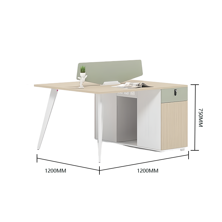 オフィスデスク ワークデスク 片袖デスク 木目調 配線ボックス ダイヤル錠 大容量 ウォールナット カスタマイズ可能 YGZ-N036