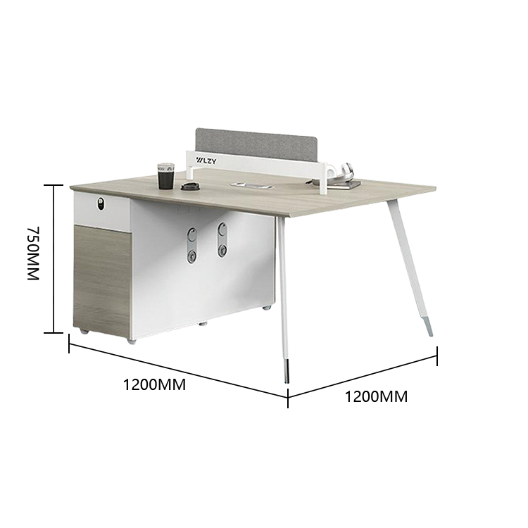 オフィスデスク ワークデスク 作業机 片袖デスク ダイヤル錠 サイド収納棚 冷却ファン 大容量 おしゃれ カスタマイズ可能 YGZ-N041