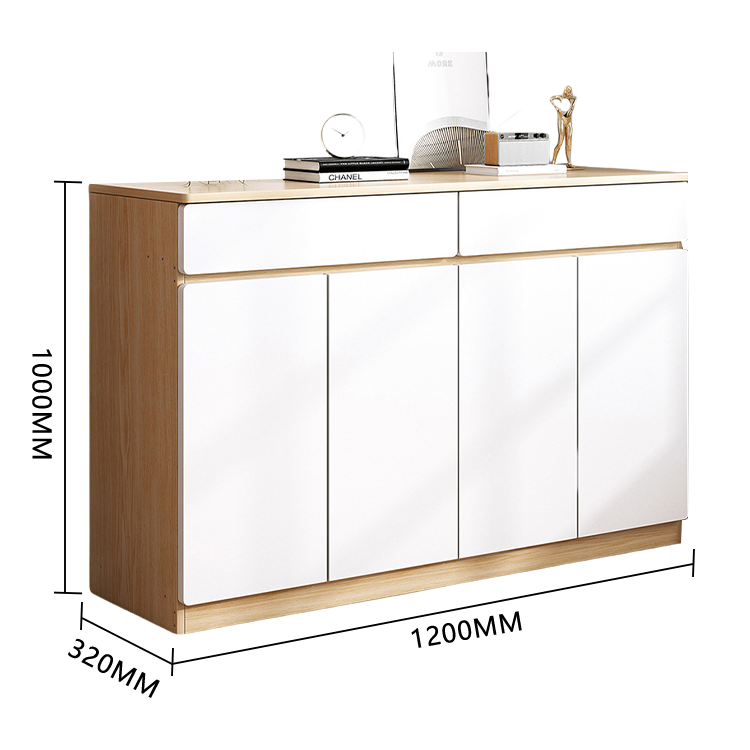 収納キャビネット 下駄箱 壁面収納 キャビネット 玄関用 リビング用 分類収納 扉付き収納 ナチュラル JYCWG-N008