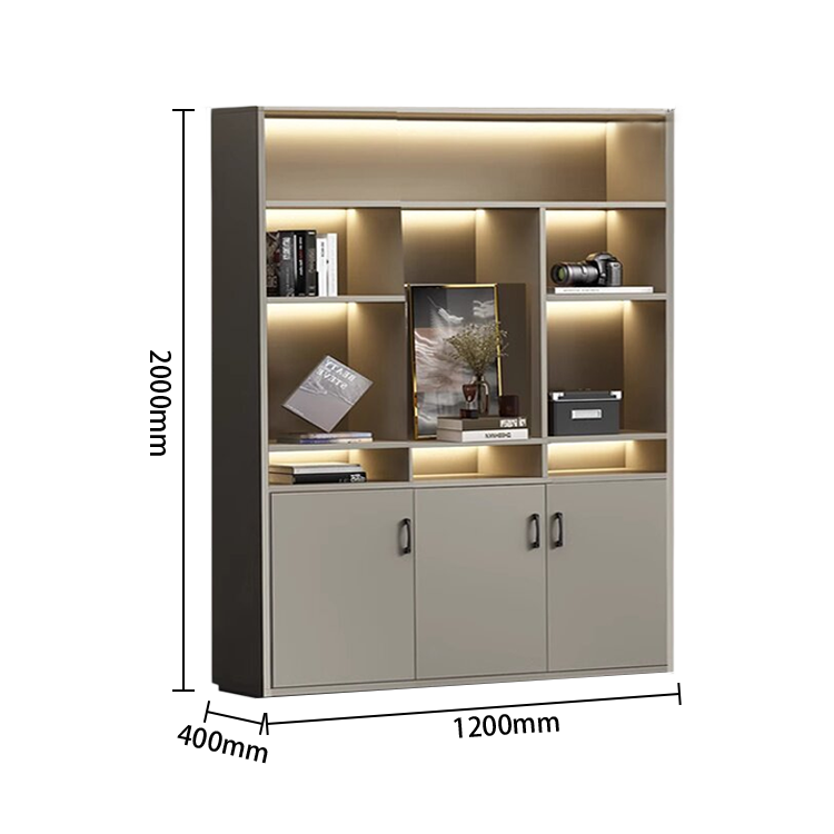 木製キャビネット オフイス収納 役員用 厚手 大容量 扉付き収納 高級感 カスタマイズ可能 GZ-L-B-Z-N049
