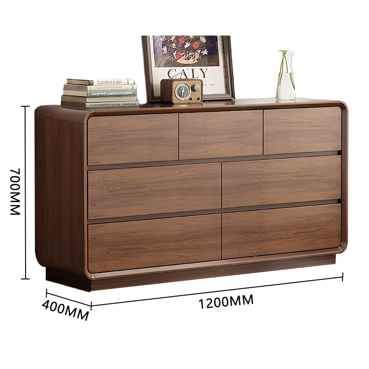 収納キャビネット リビング収納 壁面収納 キャビネット リビング用 家庭用 引き出し 丈夫な脚 R加工 分類収納 巾木 耐久性 厚み 大容量収納 落ち着き シンプル ウォールナット JYCWG-N006