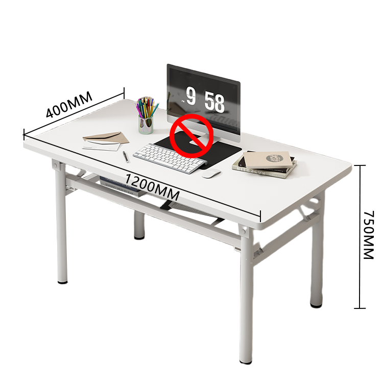 パソコンデスク デスク 学習デスク 研修用デスク 子供用 作業用 折りたたみ アジャスター 使い勝手 簡素 ホワイト XXZ-N001