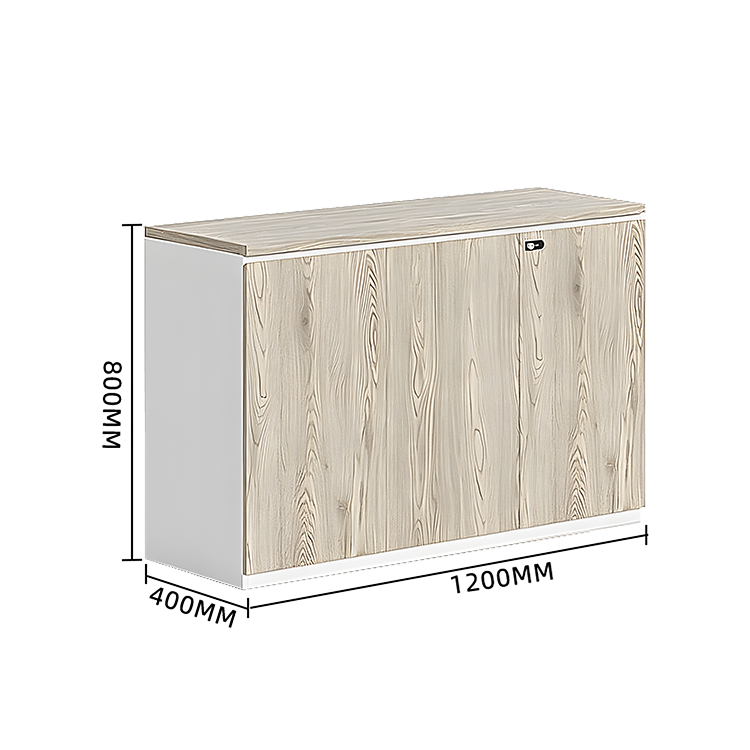 木製キャビネット 収納キャビネット 扉付き収納 ダイヤル錠 可動棚板 大容量収納 シンプル オーク カスタマイズ可能 BGCWG-N018